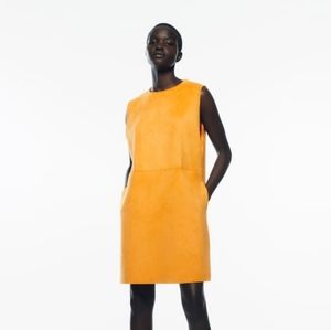 Zara Faux Suede mini dress size L